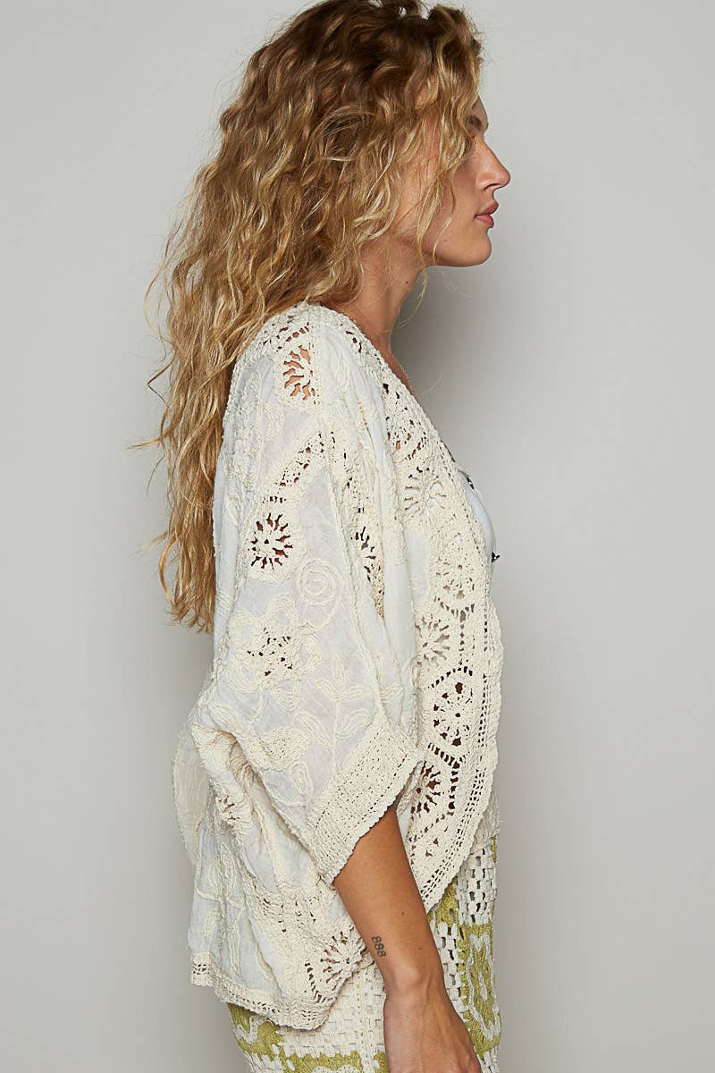 POL: Calm Down (Natural) Crochet Coverup