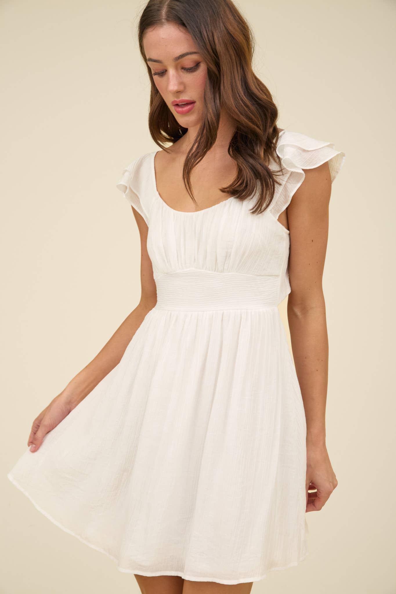 Special Day (White) Tie Back Dress