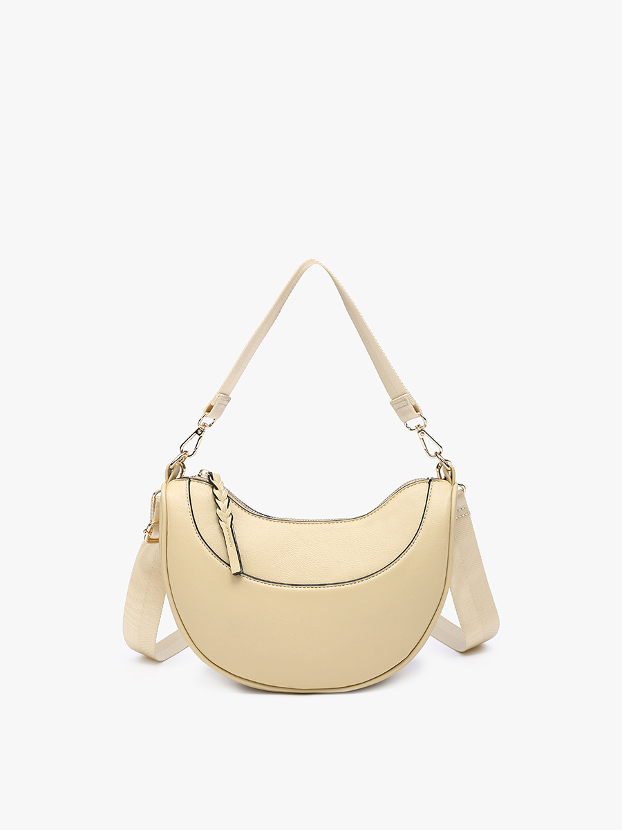 Monica (Yellow) Half-Moon Shoulder Bag/Crossbody