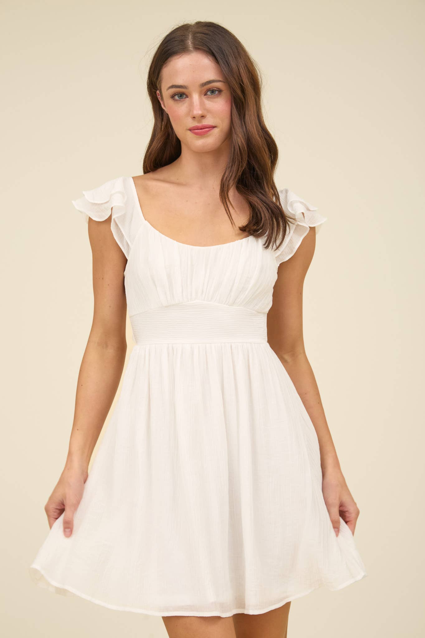 Special Day (White) Tie Back Dress
