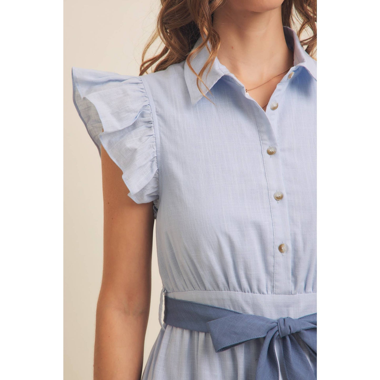 Derby Days (Blue) Color Block Dress