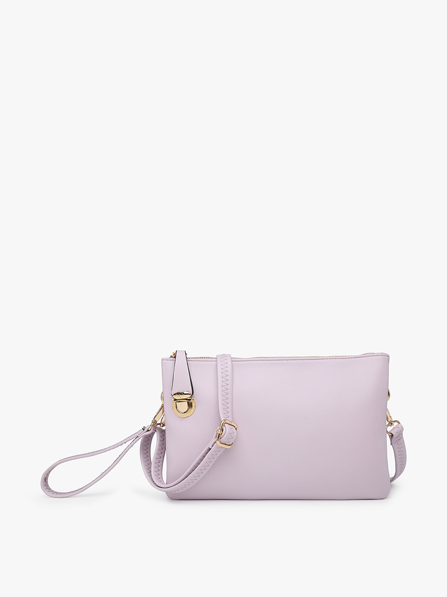 Sarah (Lavender) Crossbody/Clutch w/ Lock Closure