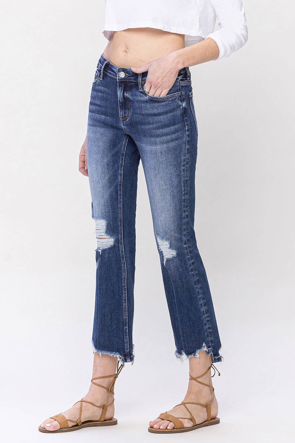 Vervet: Spellbound Crop Flare Jeans