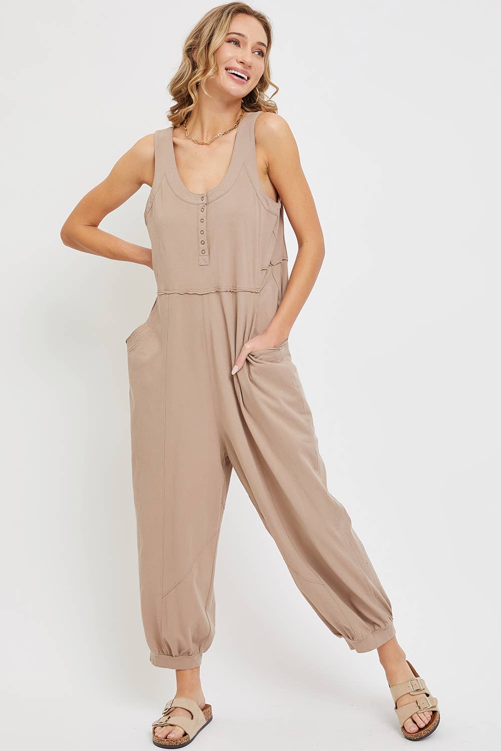 Comfy Cozy Cotton Slouchy Jumpsuit