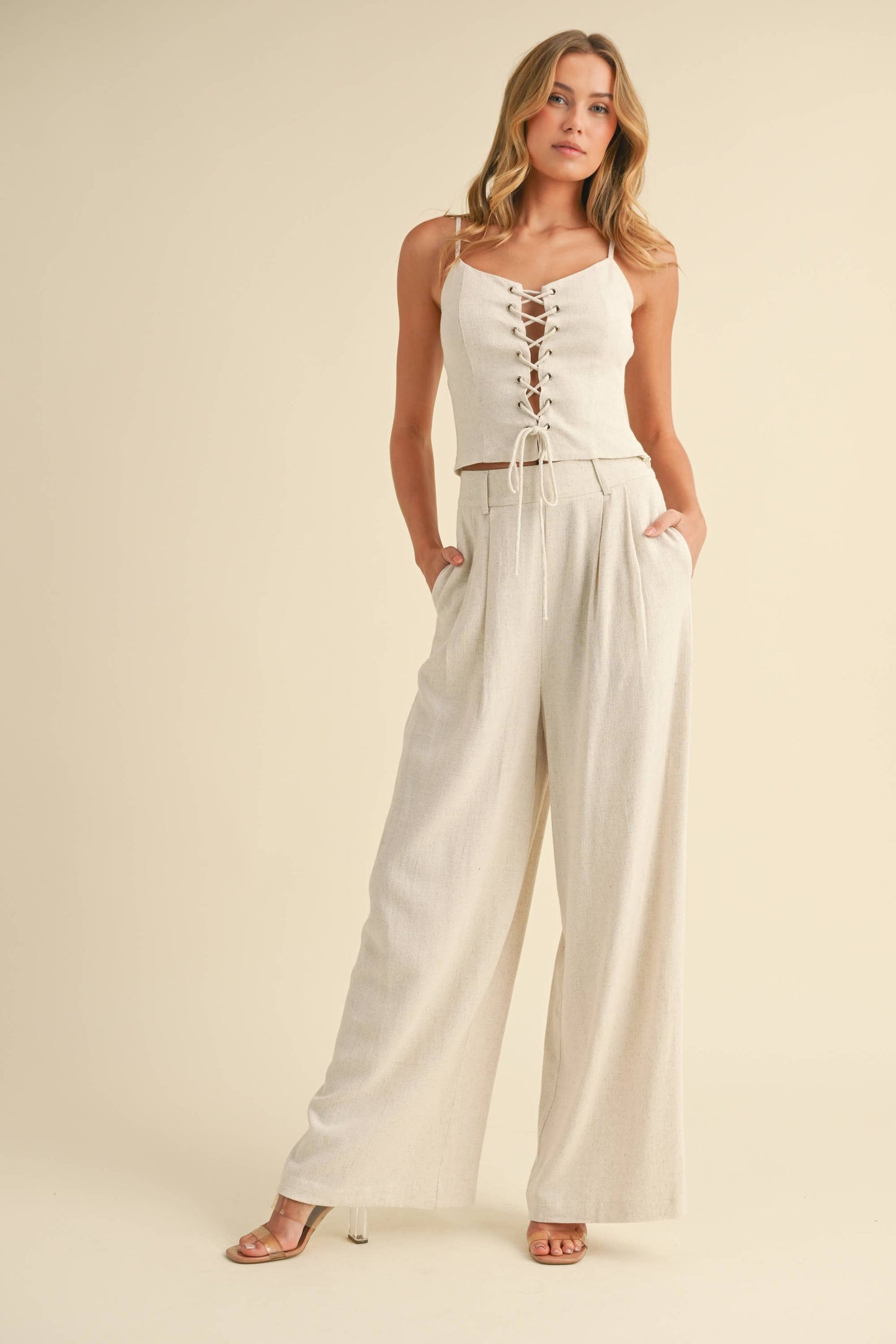 Bold Ambition Wide Leg Trouser Pants