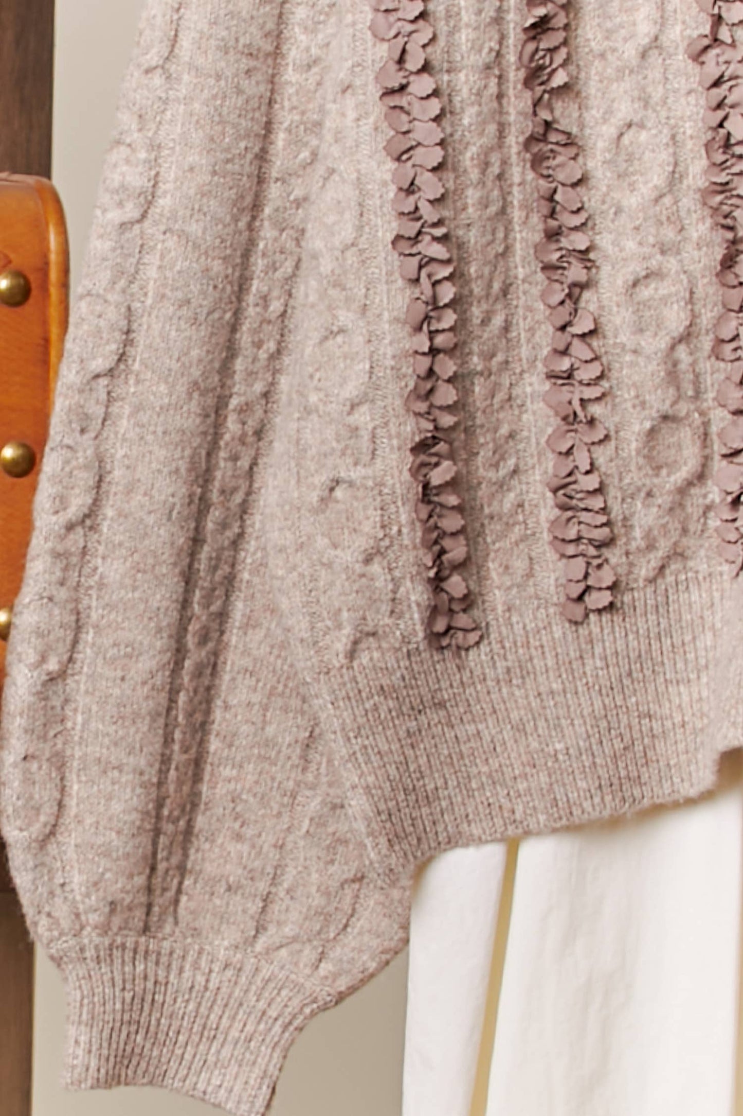 So Charming Ruffle Accent Cardigan