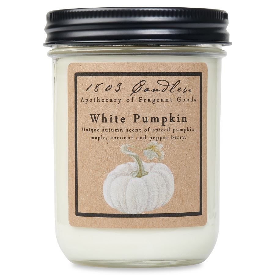 1803 Candles: White Pumpkin Jar Candle