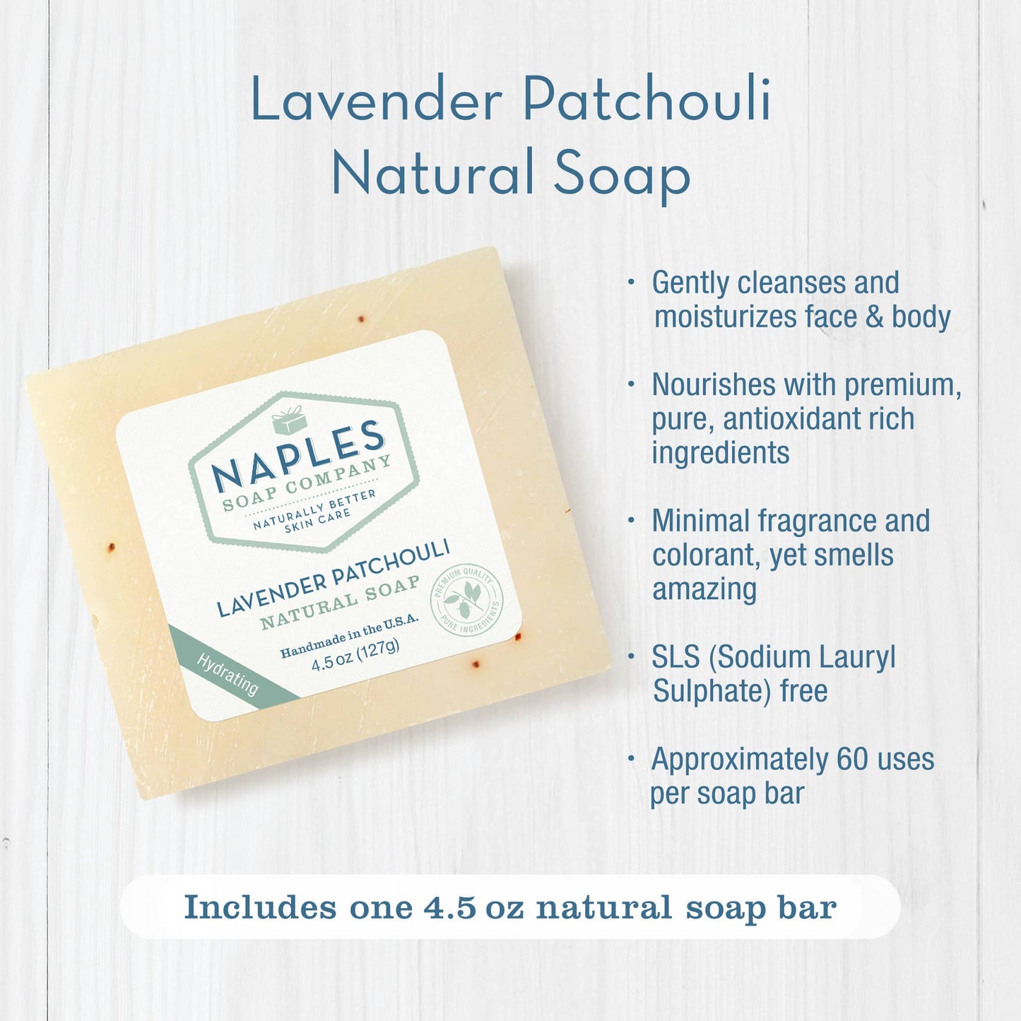 Naples Soap Co.: Lavender Patchouli Natural Soap