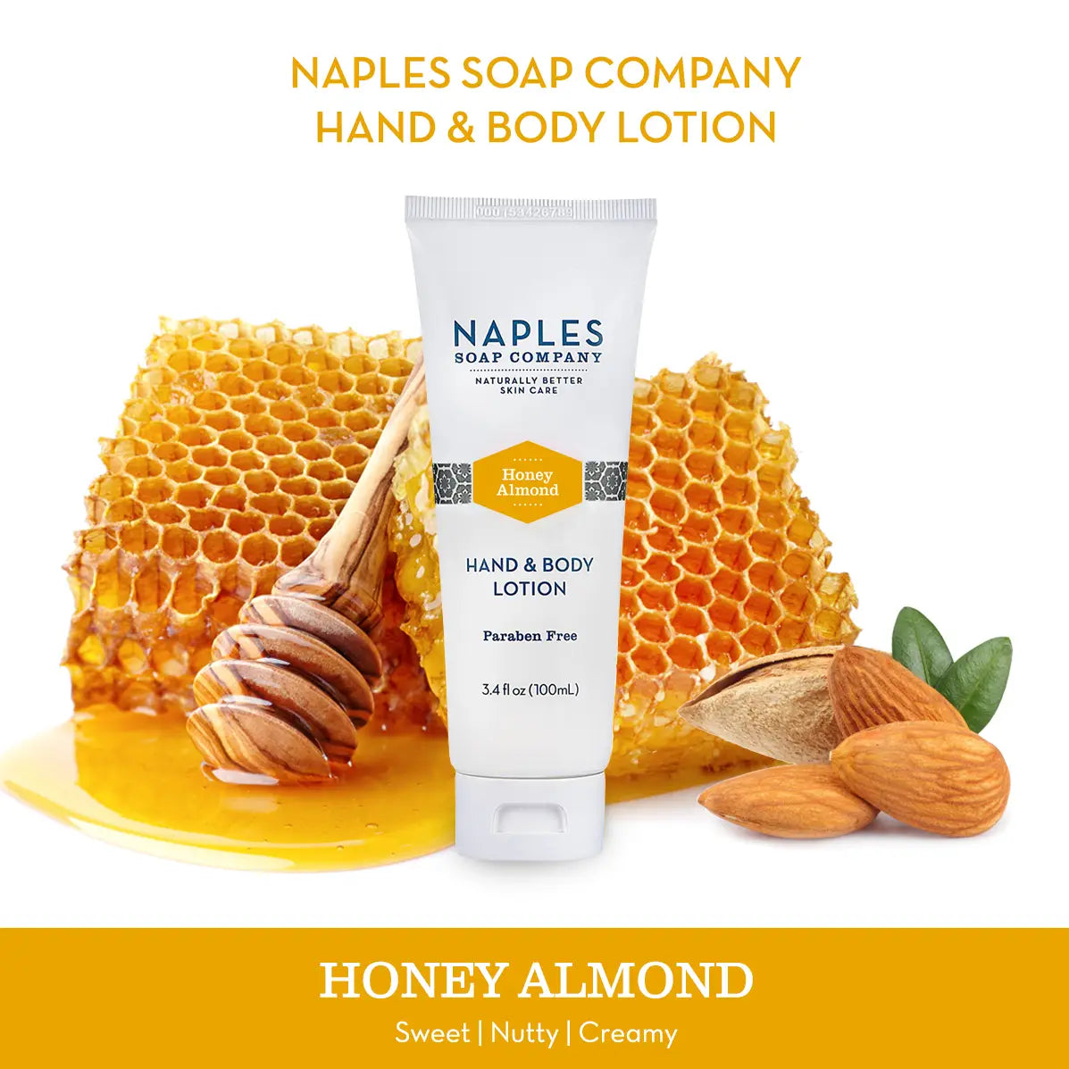Naples Soap Co.: Honey Almond Hand & Body Lotion