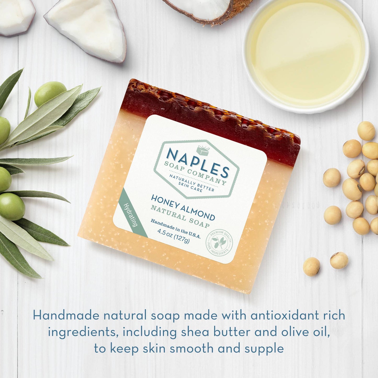 Naples Soap Co.: Honey Almond Natural Soap