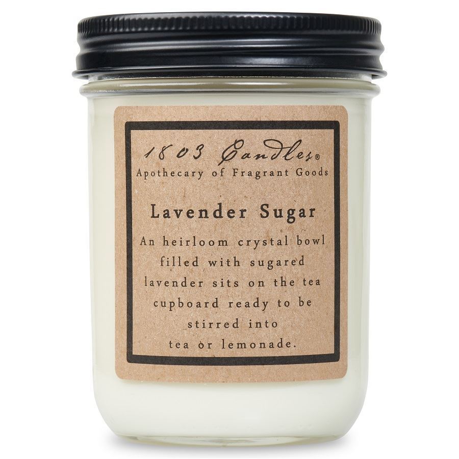 1803 Candles: Lavender Sugar 14oz Jar Candle