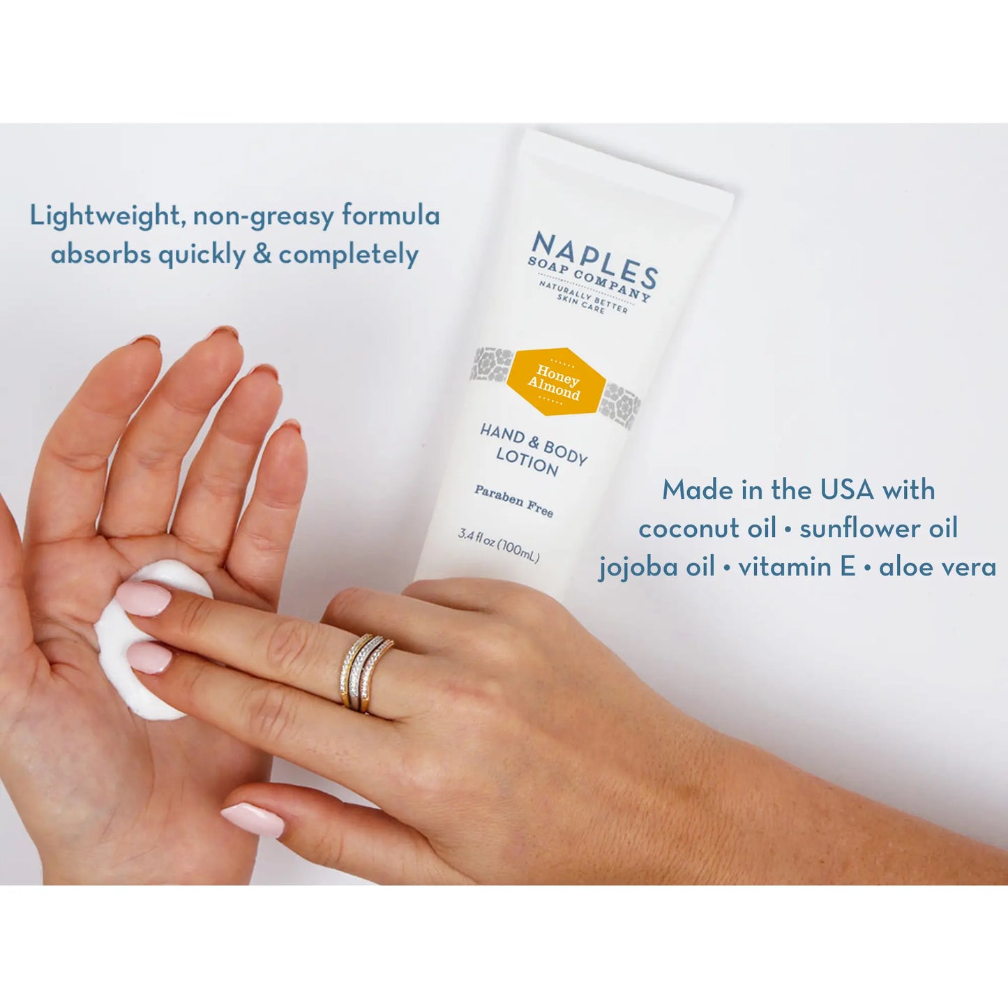 Naples Soap Co.: Honey Almond Hand & Body Lotion