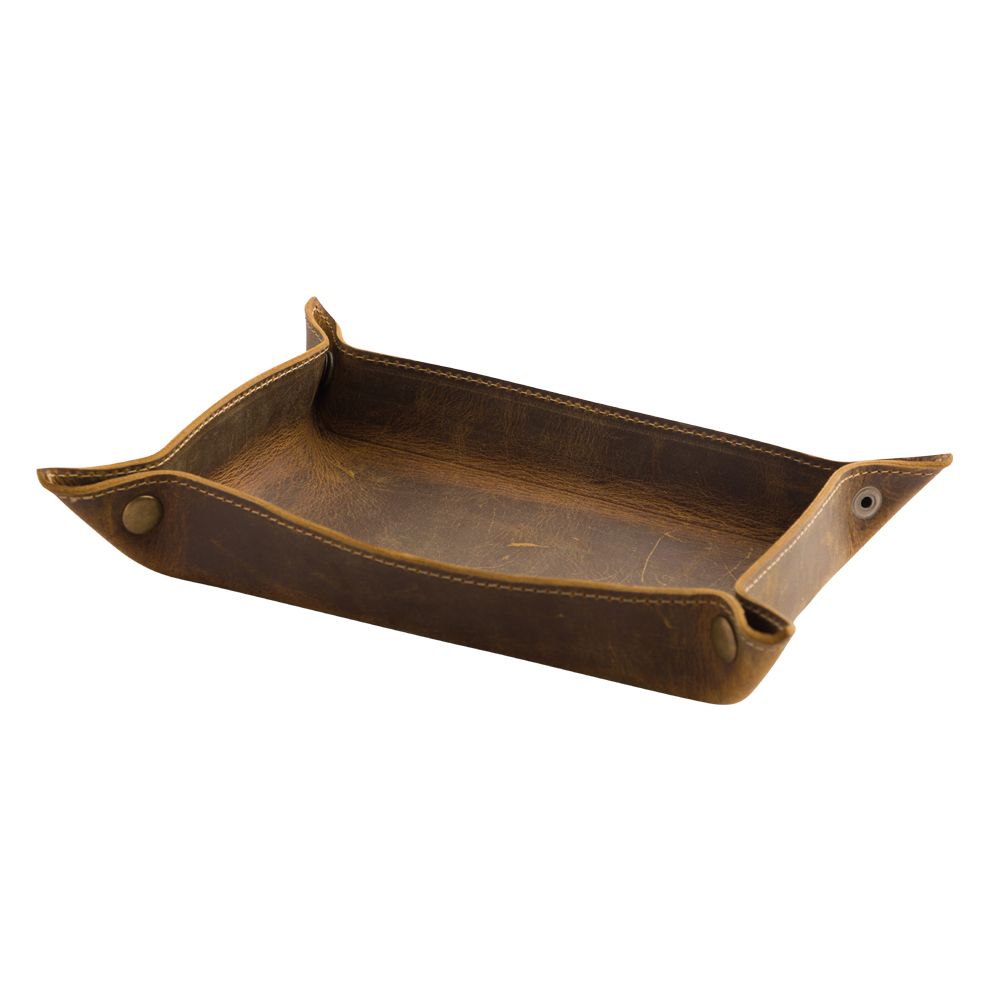 Myra Bag: Petrichor Feels Rectangle Leather Tray