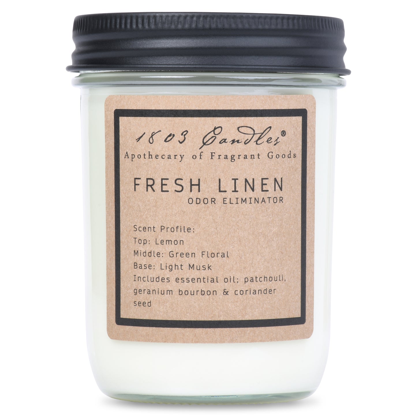 1803 Candles: Fresh Linen Jar Candle