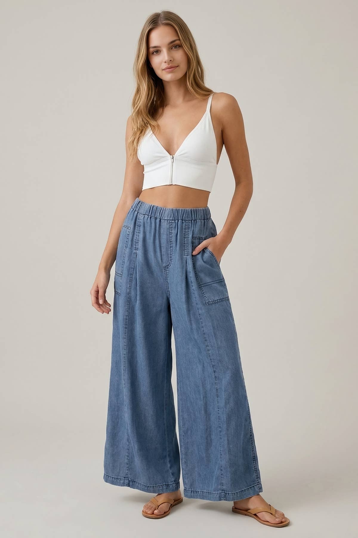 Poetic Spirit Tencel Wide Leg Pant