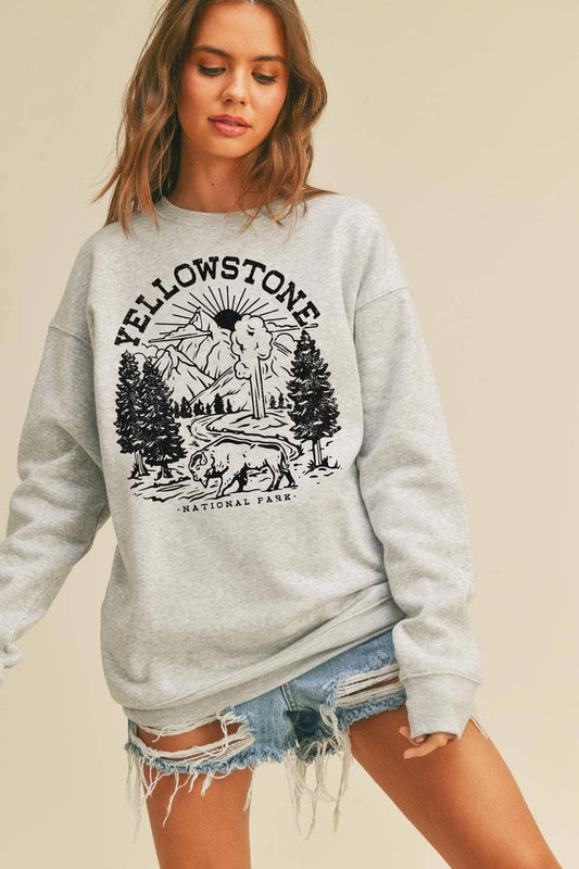 Yellowstone (H Grey) Graphic Sweatshirt