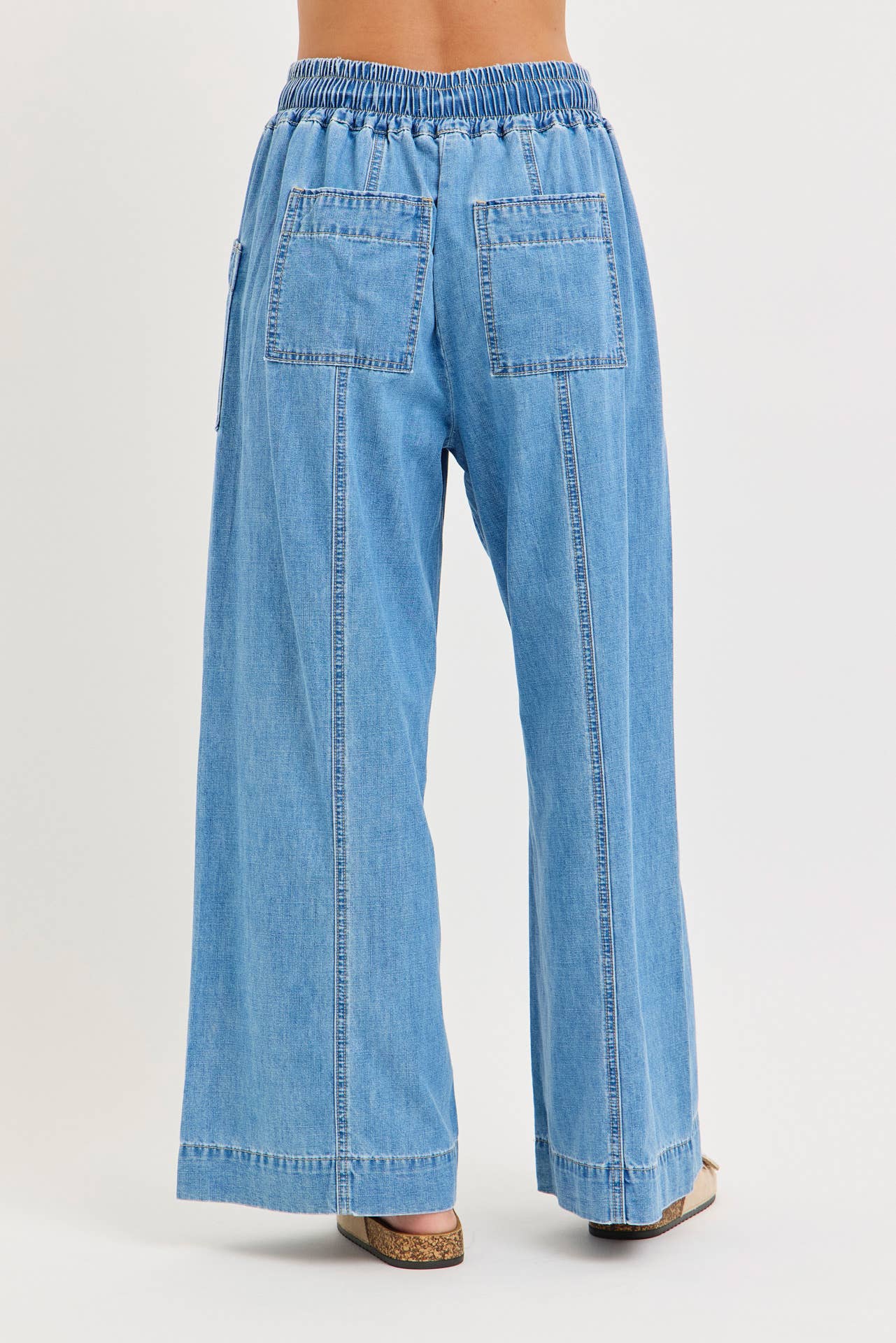 Ready To Roll Pull-On Wide Leg Jeans