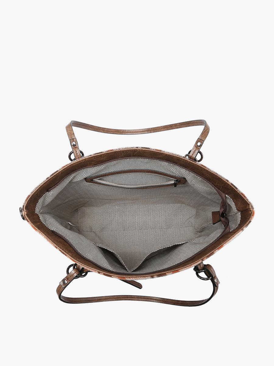 Ingrid (Navy/Green) Plaid Tote