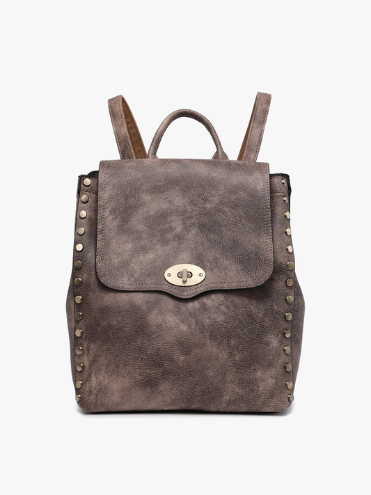 Bex (Espresso) Distressed Backpack