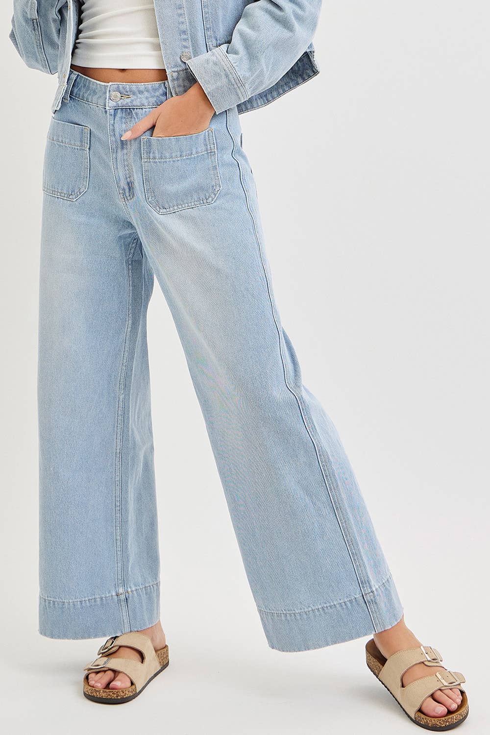 Time & Space Wide Leg Jeans