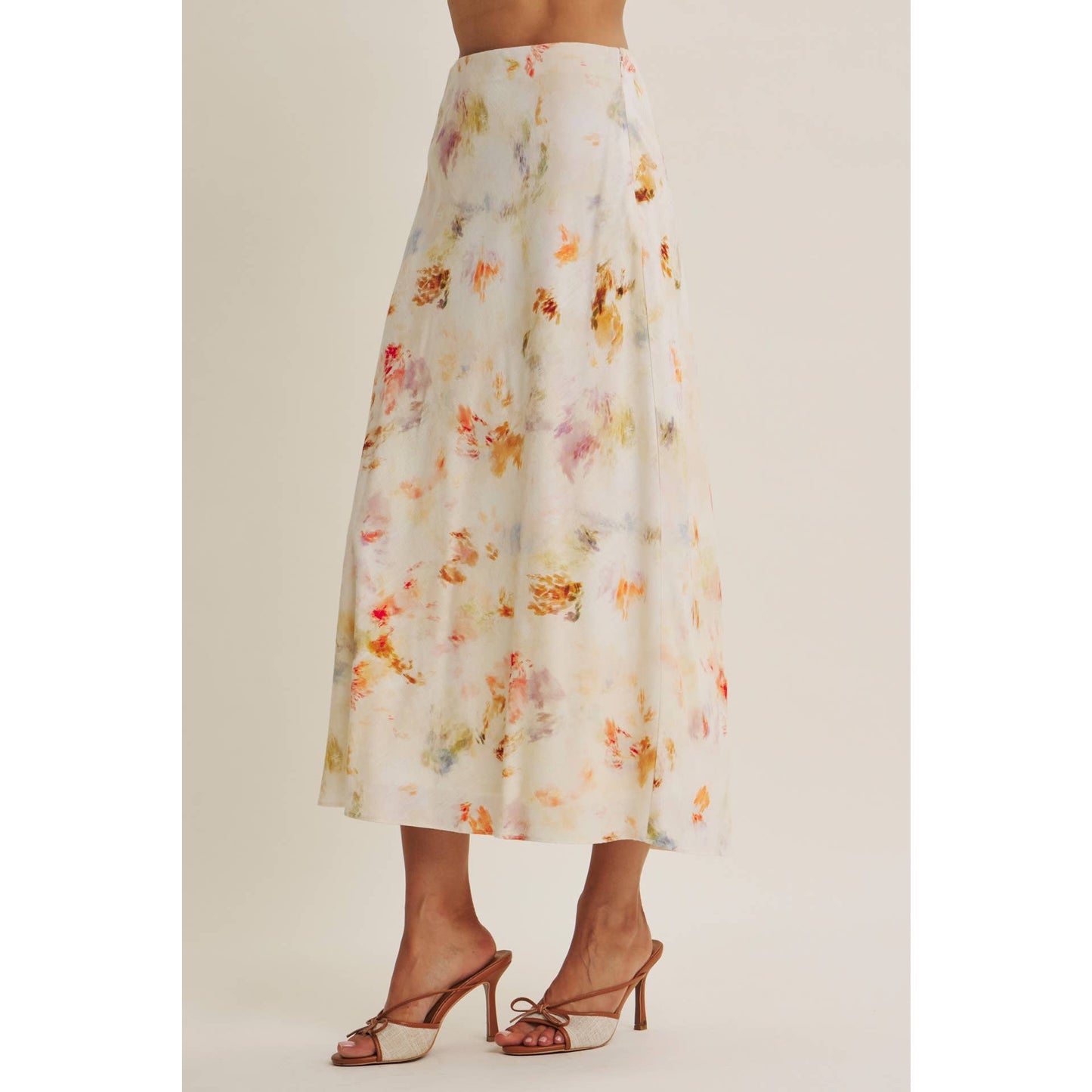 Good Impression Watercolor Midi Skirt