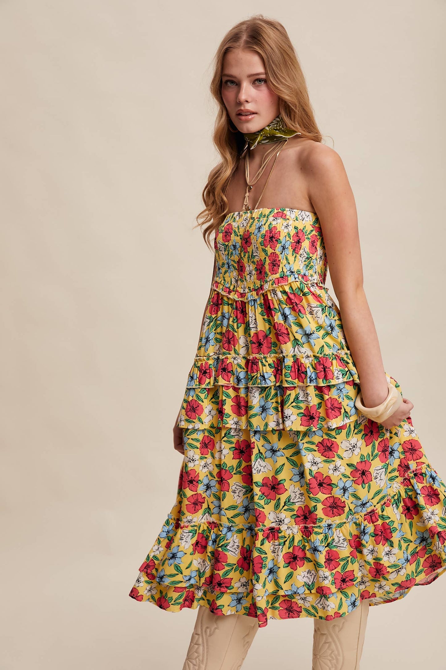 Floral Fun Convertible Maxi Skirt Dress