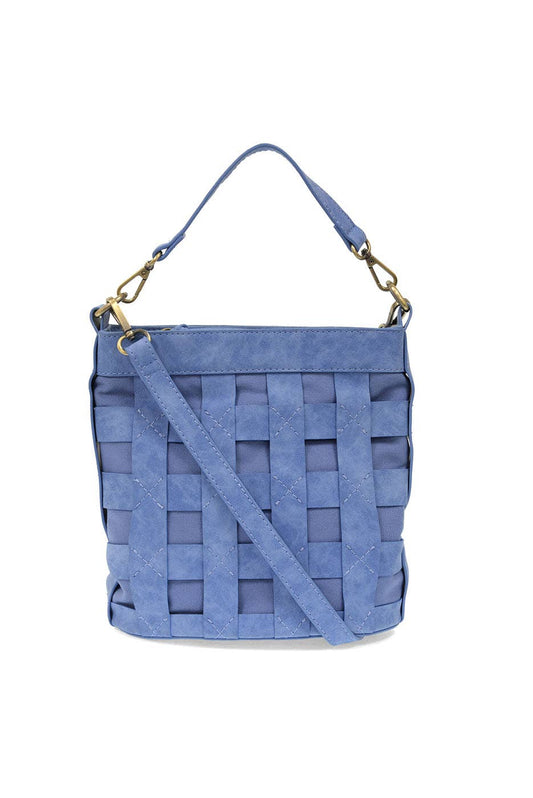 Brianna (Blue) Cage Bucket Bag