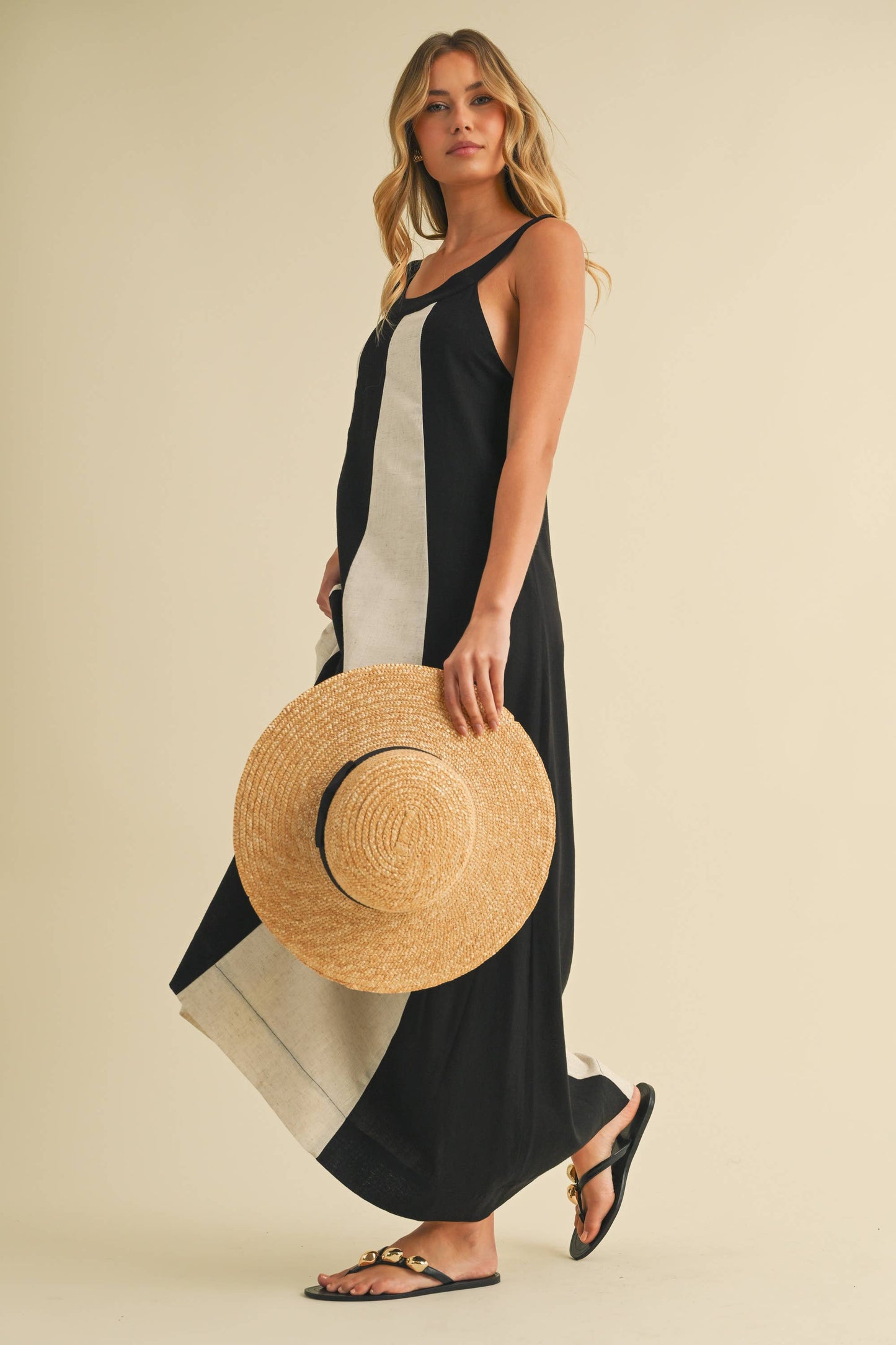 Leaving Town Color Block Maxi Dress