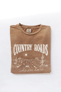 Country Roads (Toast) Mineral Wash Tee