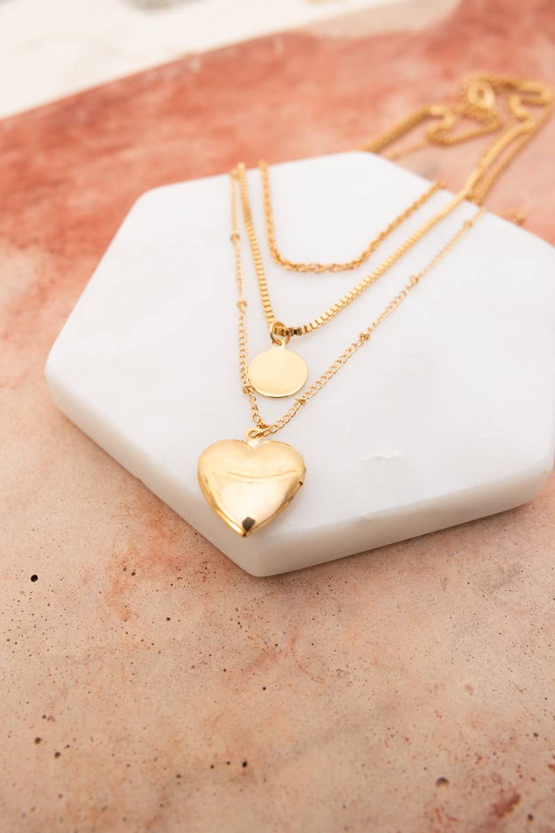 Close To My Heart Locket Layered Necklace