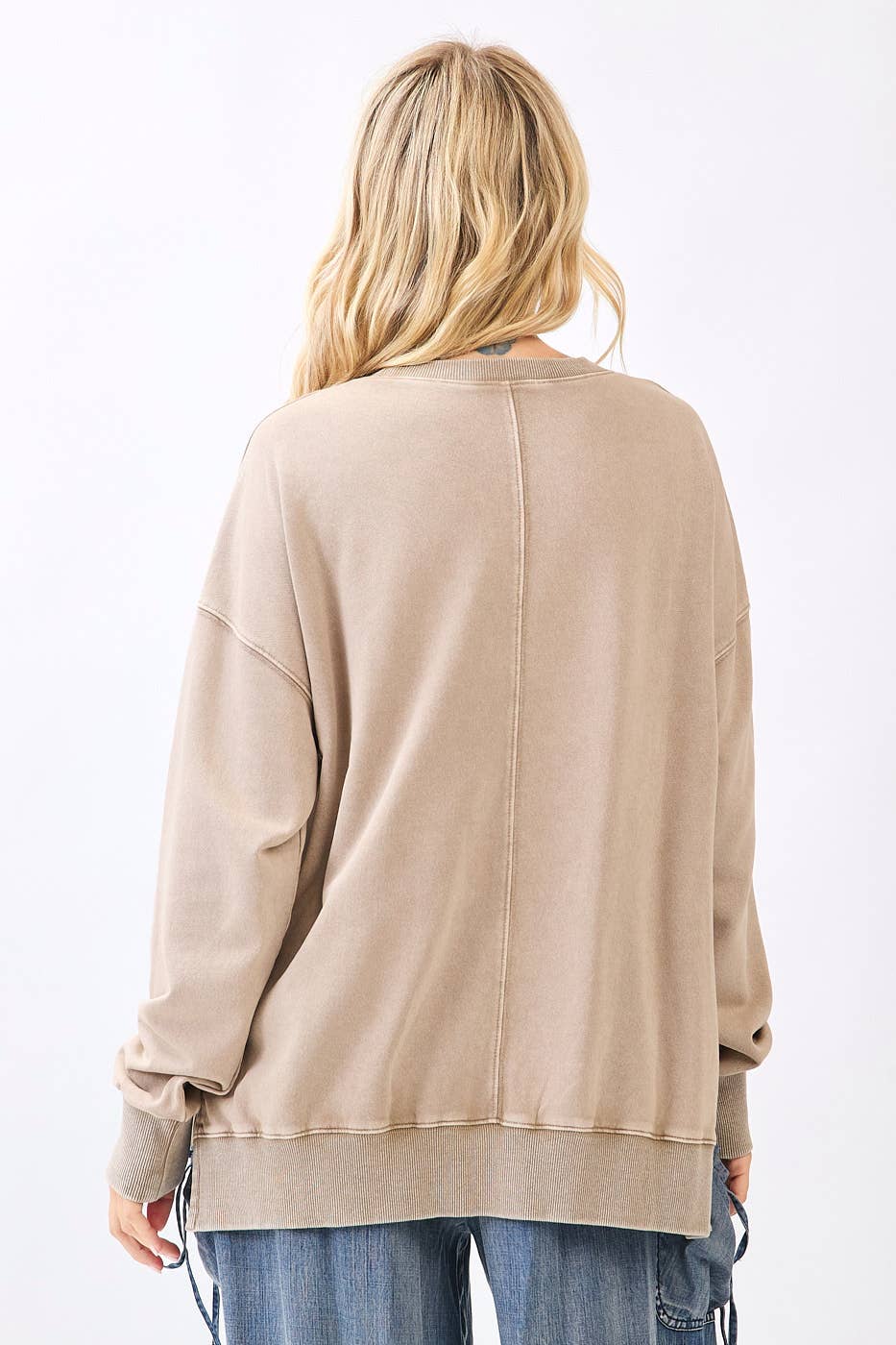 Fall Frolic (Mocha) Patched Flower Top