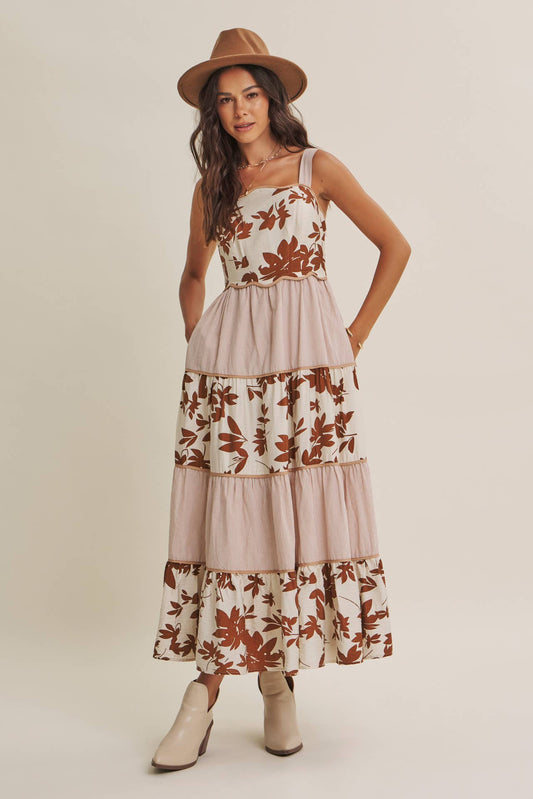 Dreamy Ideal (Mocha) Tiered Dress