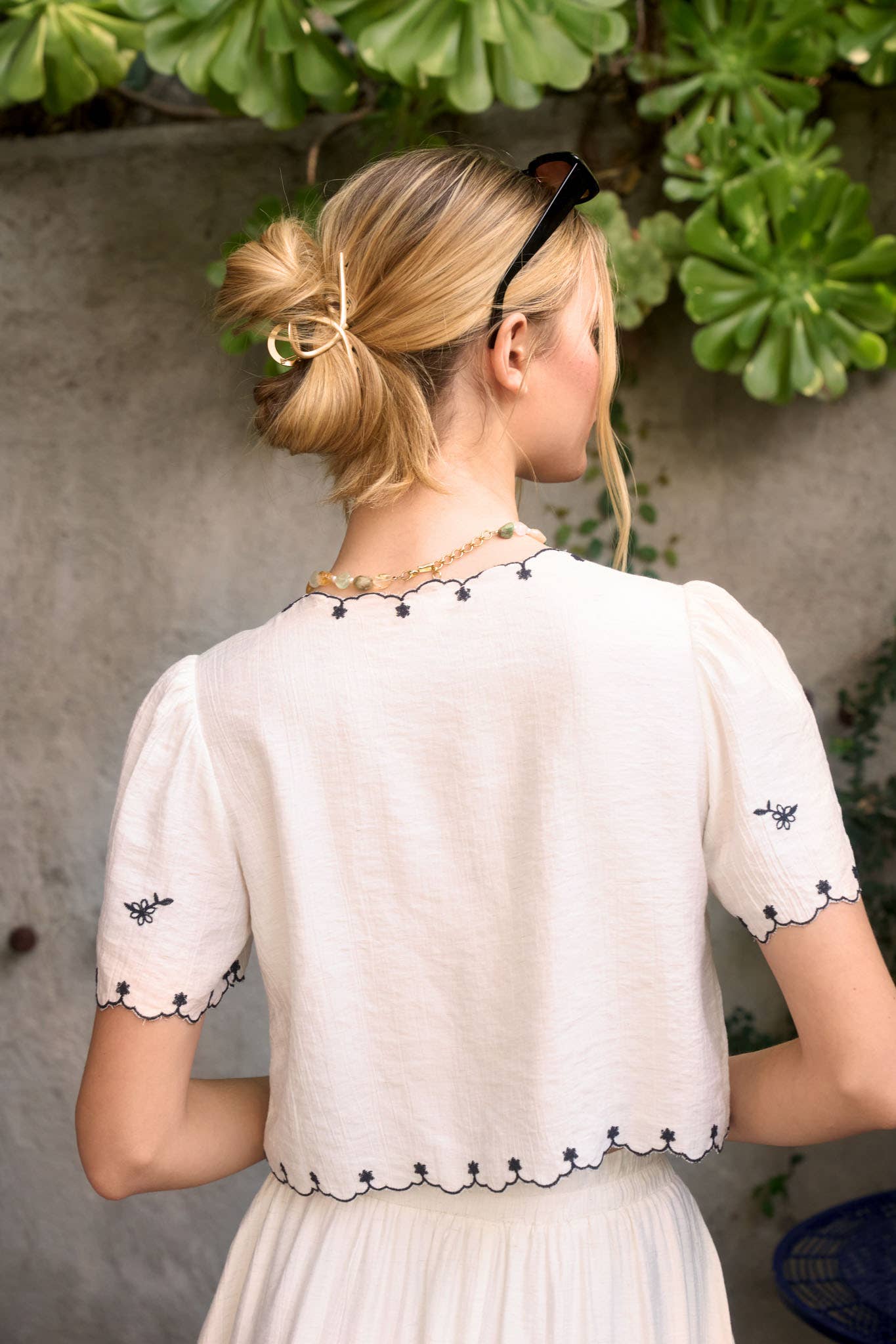 Little Birdie Told Me Embroidered Top