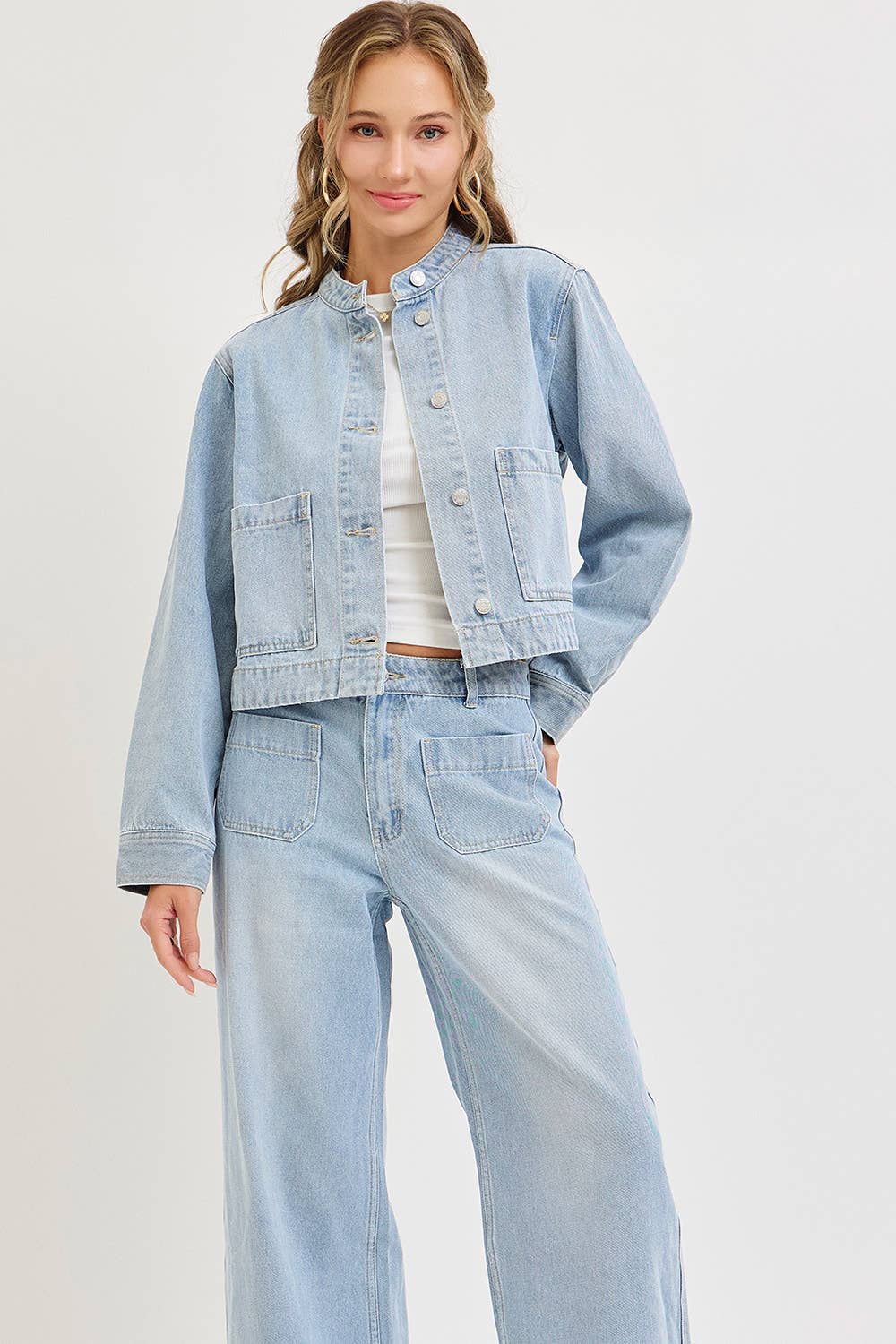 Time & Space Wide Leg Jeans
