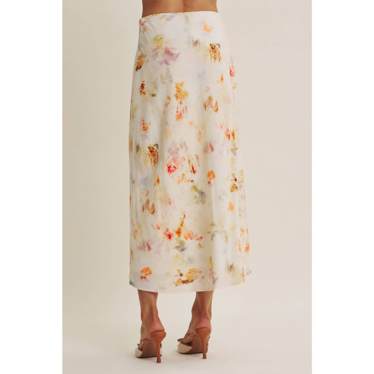 Good Impression Watercolor Midi Skirt