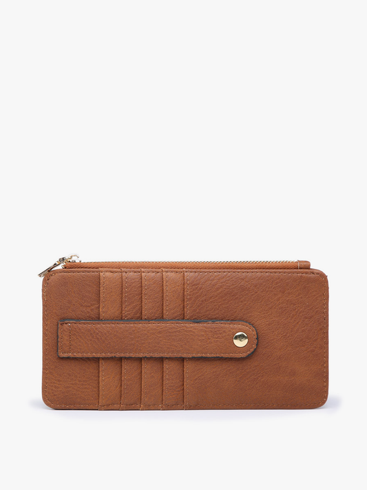 Saige (Brown) Slim Card Holder Wallet