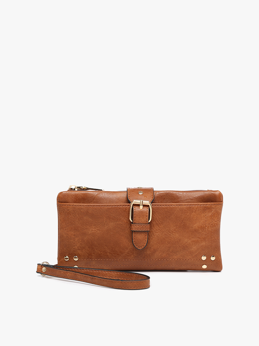 Cadence (Brown) Buckle Wallet/Wristlet