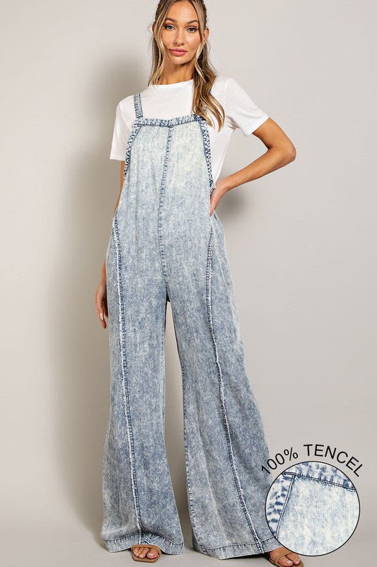 Head In The Clouds Denim Overalls