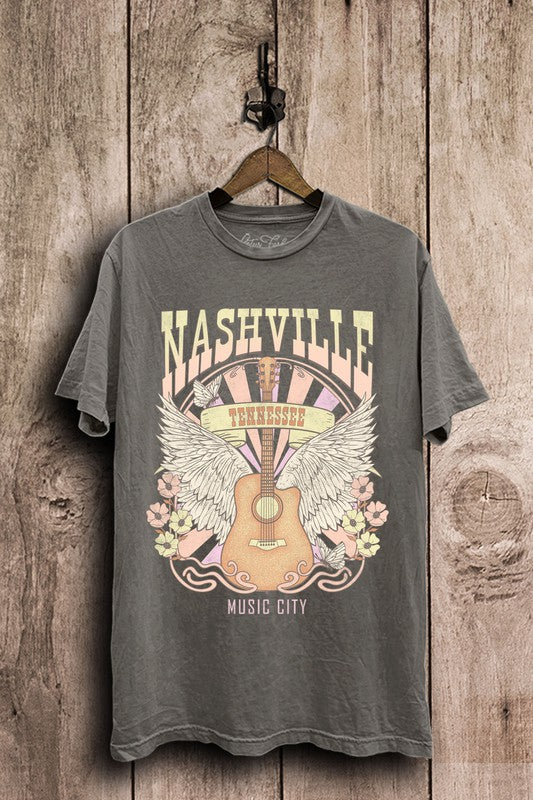 Nashville MC (Stone) Mineral Wash Tee