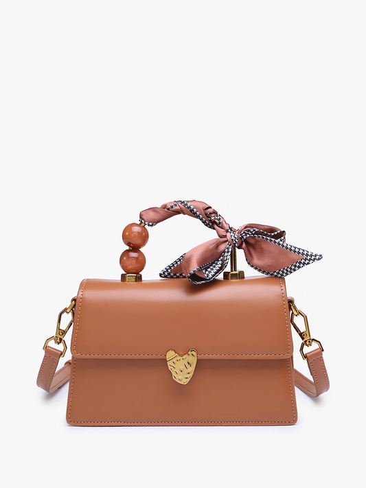 Venice (Lt. Brown) Pearl Crossbody/Clutch