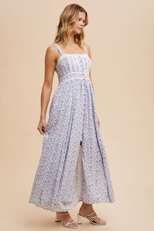 Romantic Ride (French Blue) Maxi Dress