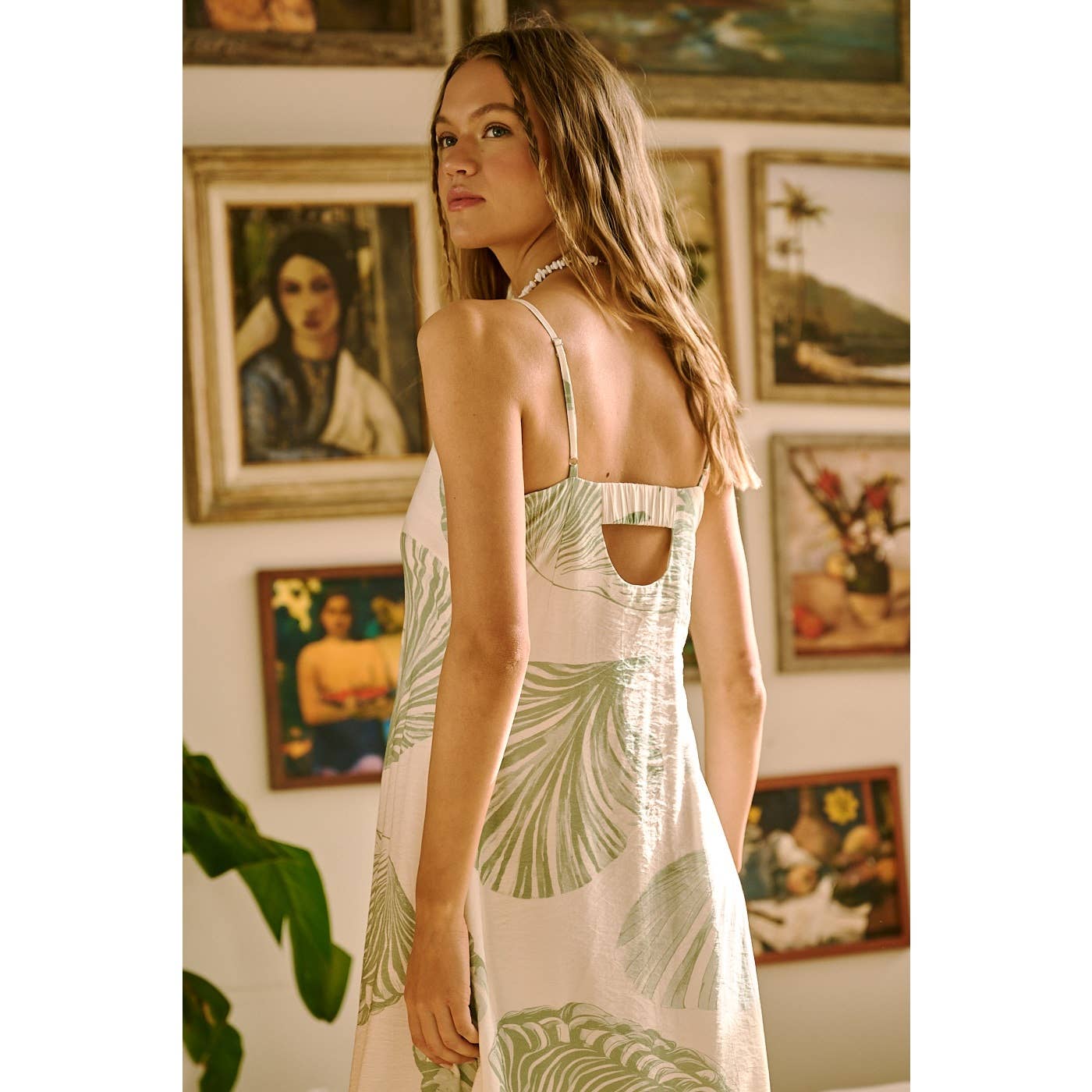 Shell Seeker Tropical Shell Print Dress