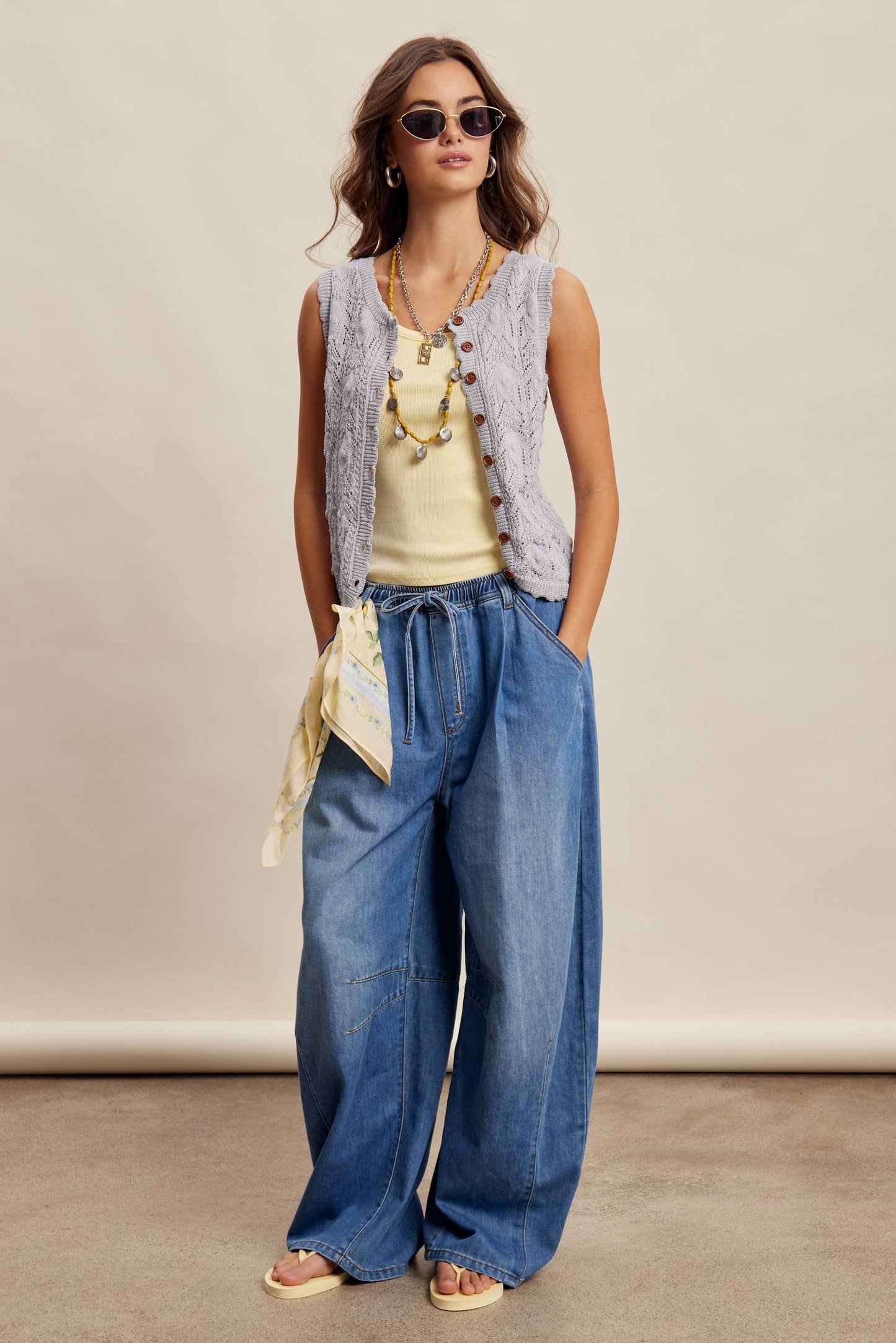 Love Lines Reversible Pointelle Knit Top