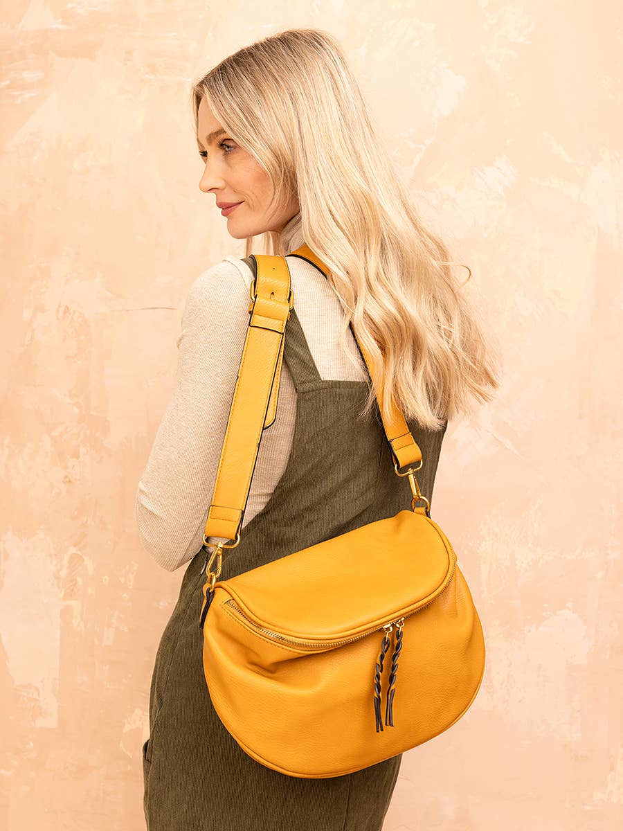 Megan (Brown) Distressed Sling Bag