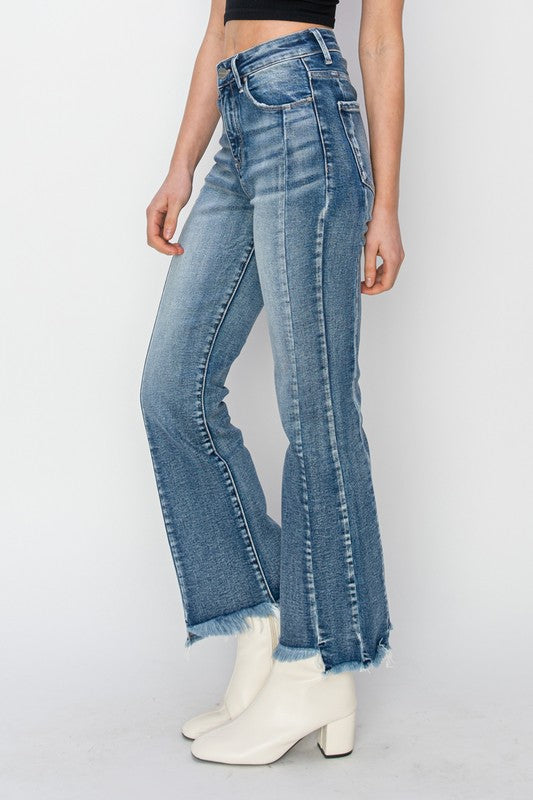 Risen: Step Ahead Step Hem Ankle Jeans