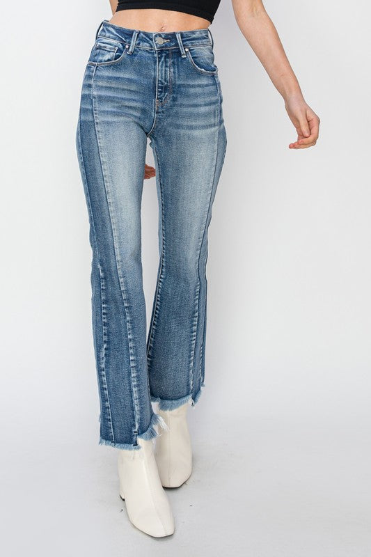 Risen: Step Ahead Step Hem Ankle Jeans