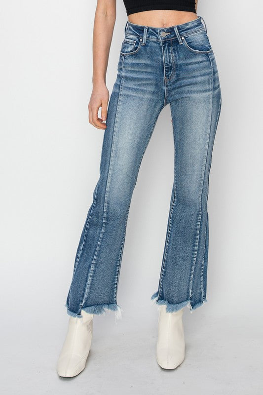 Risen: Step Ahead Step Hem Ankle Jeans