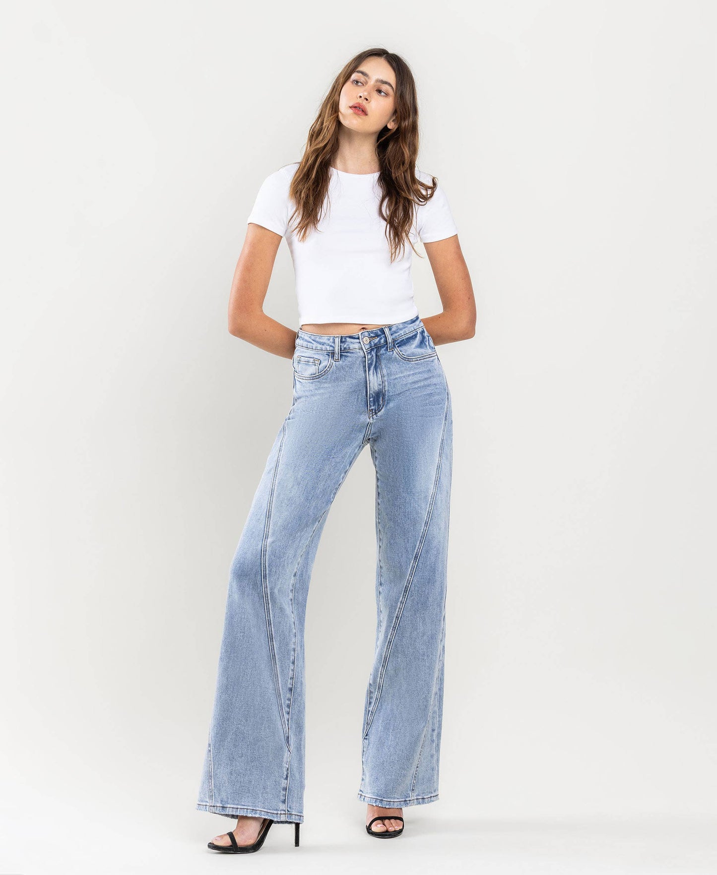 Vervet: So Fresh Wide Leg Jeans