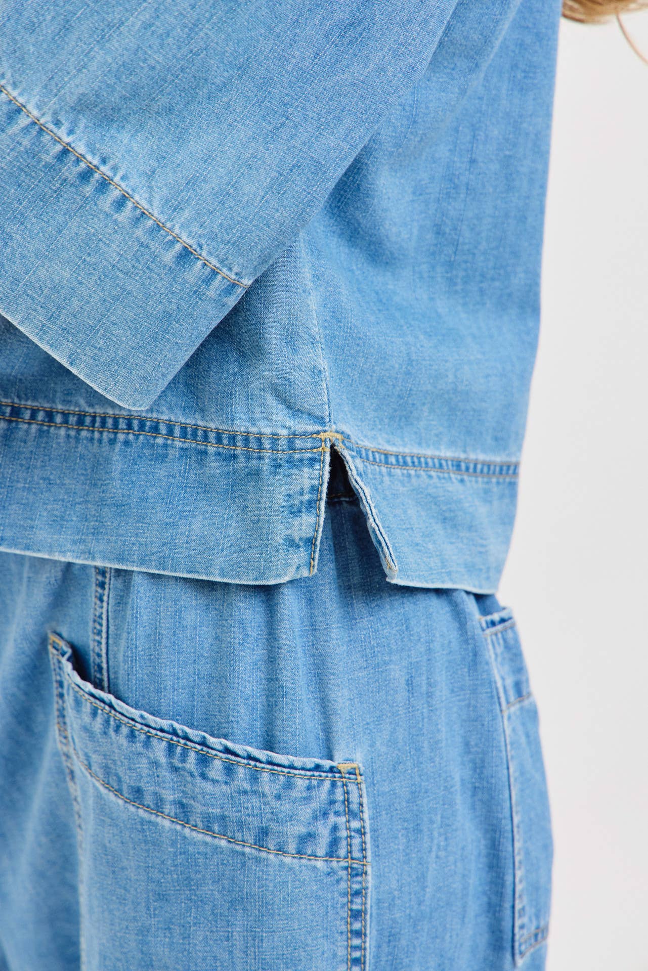 Ready To Roll Short Sleeve Denim Shirt