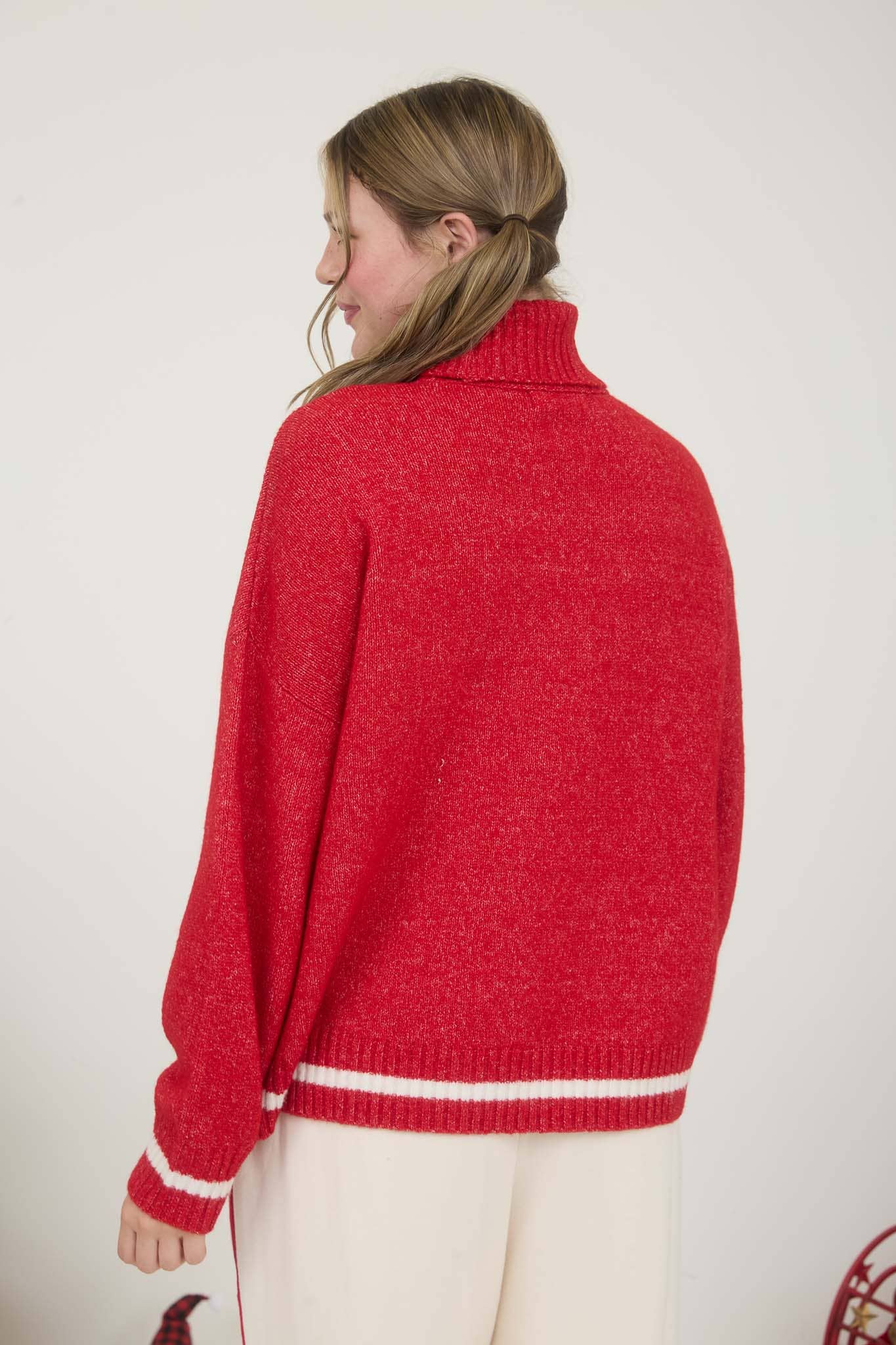 Apres (Red) Turtleneck Sweater